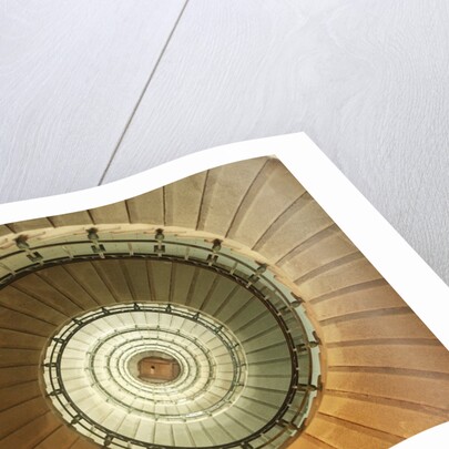Spiral Staircase at Eckmuhl Lighthouse in Brittany by Anonymous