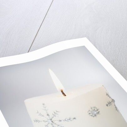 Festive Christmas Candle by Anonymous