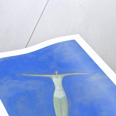 Diver on Springboard by Anonymous