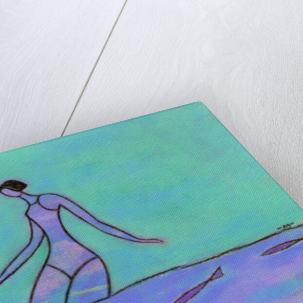 Woman Walking in the Water by Anonymous