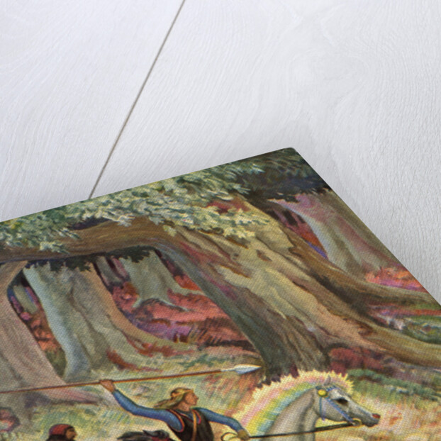 The Hunt in the Odenwald by Peter Hurd