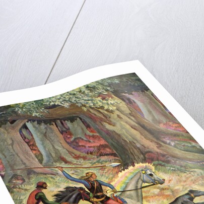 The Hunt in the Odenwald by Peter Hurd