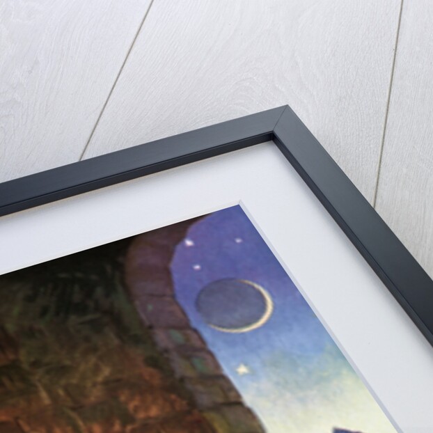 Illustration of Siegfried Forging His Sword by Peter Hurd