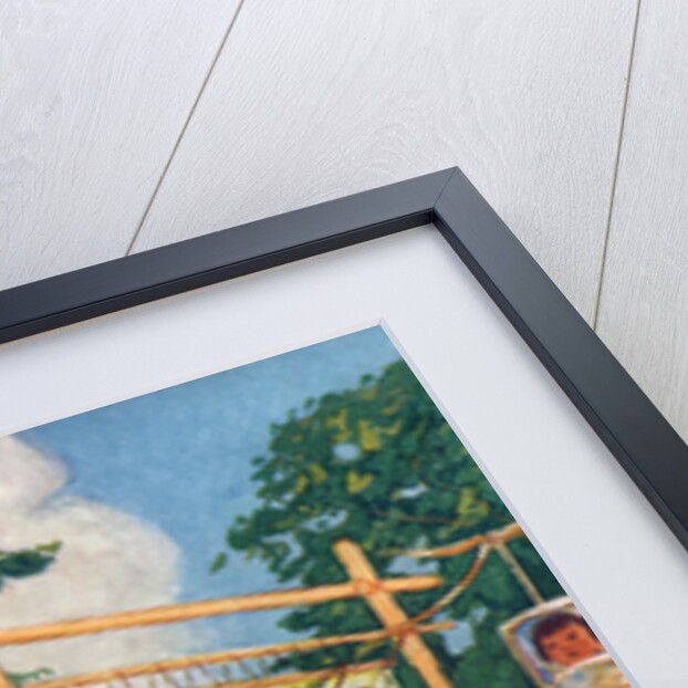 Illustration of Native Americans weaving and making pottery by Arnold Lorne Hicks