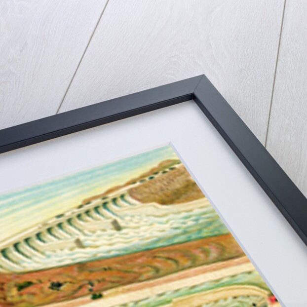 Illustration of Dam on Colorado River in California by C.H. DeWitt