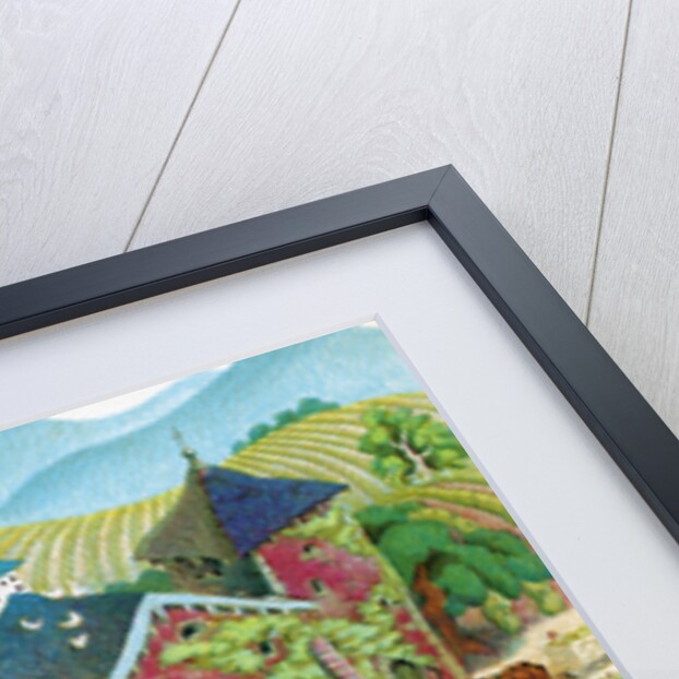 Illustration of Laborers Harvesting Grapes in Napa Valley by C.H. DeWitt