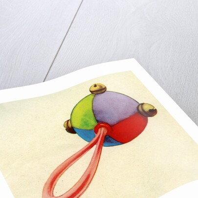 Illustration of child's rattle by Anonymous