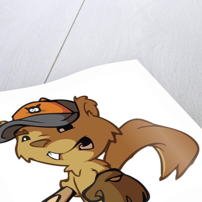 Squirrel Baseball Player by Anonymous