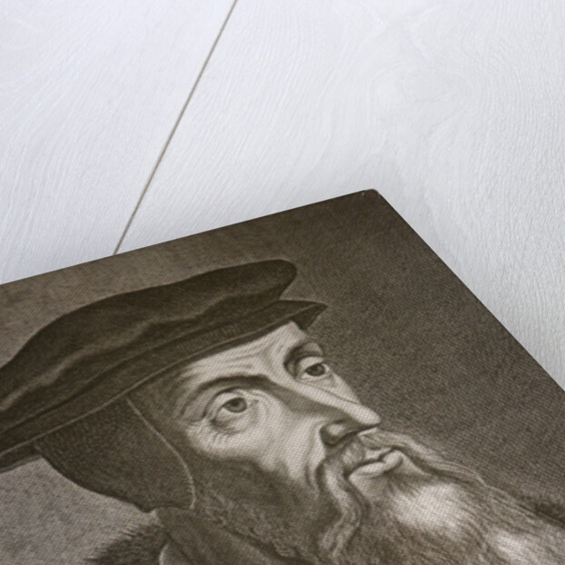 Engraved portrait of John Calvin by Anonymous