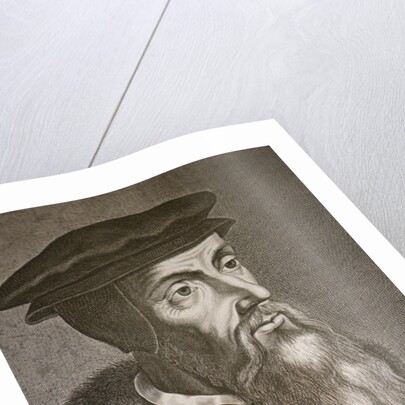 Engraved portrait of John Calvin by Anonymous