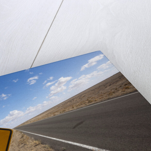 Kangaroo crossing sign in the Australian Outback by Anonymous