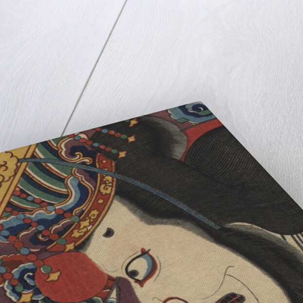 Detail of Two Kabuki Actors by Toyokuni III