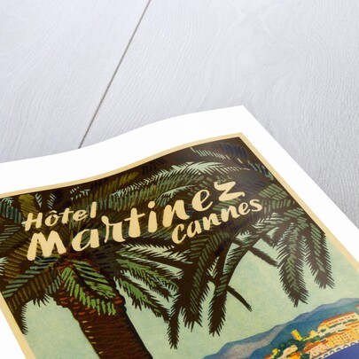 Hotel Martinez Cannes Luggage label by Anonymous