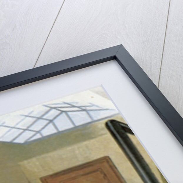 Illustration of Santa Claus making toys at his North Pole workshop by William Roger Snow