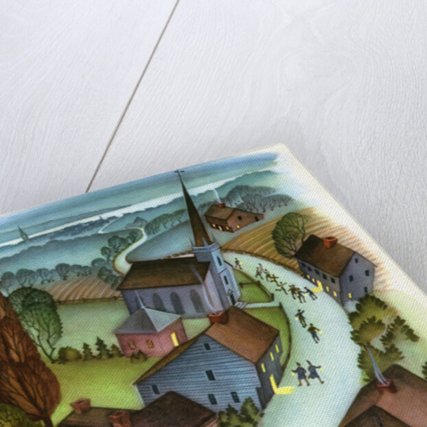 Illustration of the ride of Paul Revere by Janice Holland