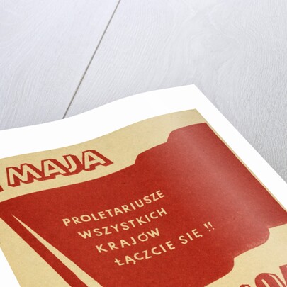 Polish May Day poster from Krakow in 1946 by Anonymous