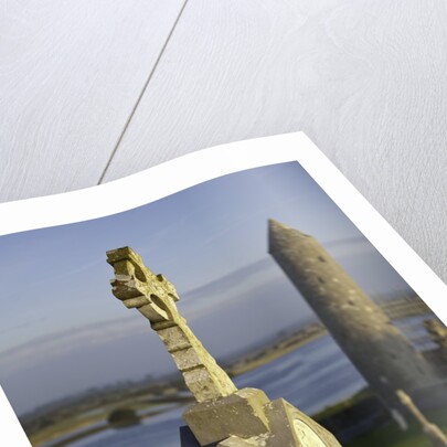 Gravestones at Clonmacnoise monastery by Anonymous