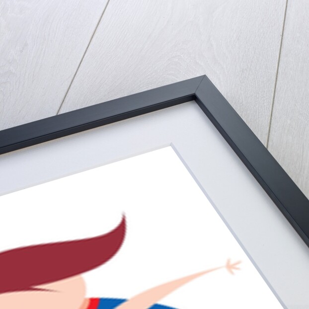 A Mother and Son Running with a Dog by Anonymous