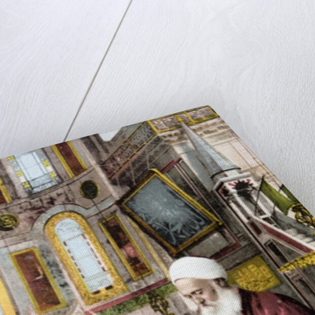 Man reading Koran in Hagia Sofia by Anonymous