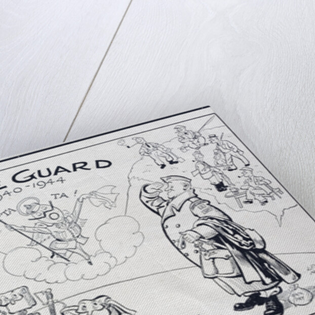 Home Guard 1940-1944 Dis-Miss! calendar illustration by Anonymous