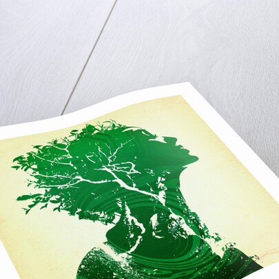 Green woman by Anonymous