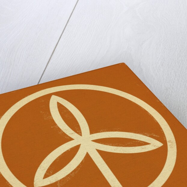 Plant in a circle symbol by Anonymous