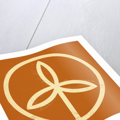 Plant in a circle symbol by Anonymous