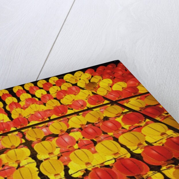 Yellow and orange paper lanterns by Anonymous