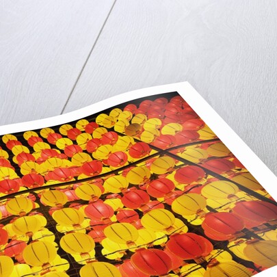 Yellow and orange paper lanterns by Anonymous