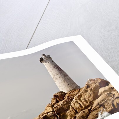 Shenandoah of Sark Schooner Sails Past Sardinia's Monaci Lighthouse on Costa Smeralda by Anonymous