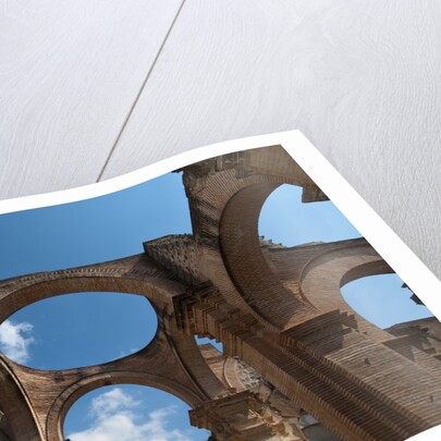 Arches in old cathedral ruins in Antigua in Guatemala by Anonymous