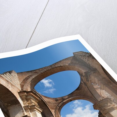Arches in old cathedral ruins in Antigua in Guatemala by Anonymous
