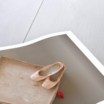 Ballet shoes waiting for the show by Anonymous