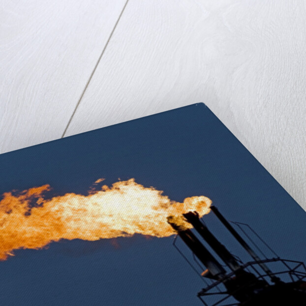 Natural gas flare by Anonymous