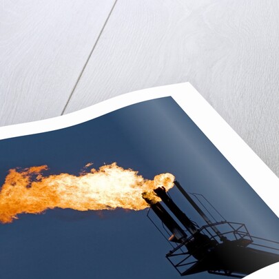 Natural gas flare by Anonymous