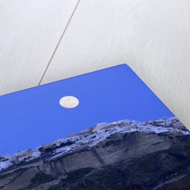 Full Moon over Santorini by Anonymous
