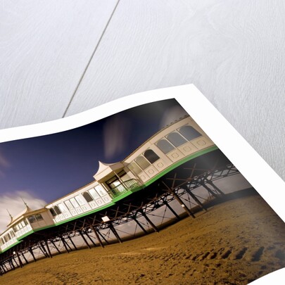 Pier at Lytham St. Annes extends over a sandy beach by Anonymous