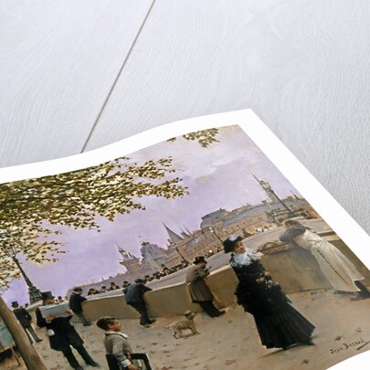 On the Banks of the River Seine by Jean Beraud