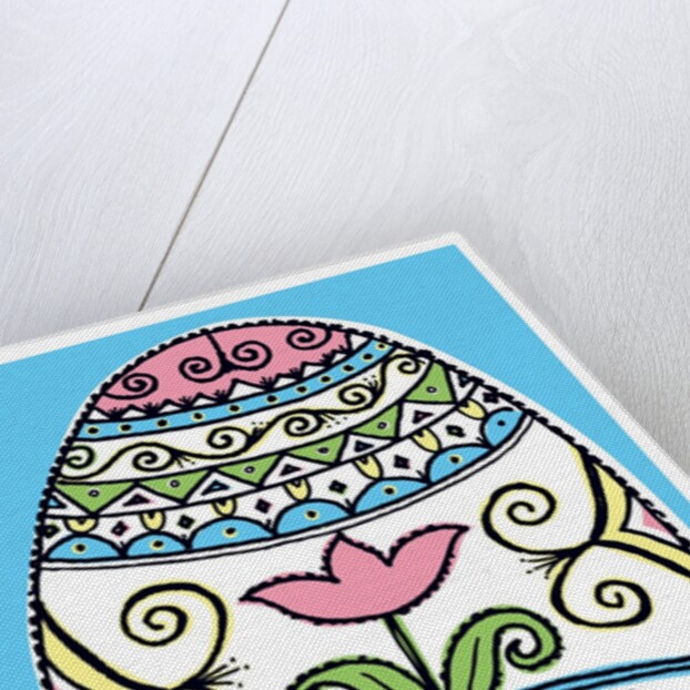 Decorated Easter Egg by Anonymous