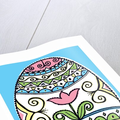 Decorated Easter Egg by Anonymous