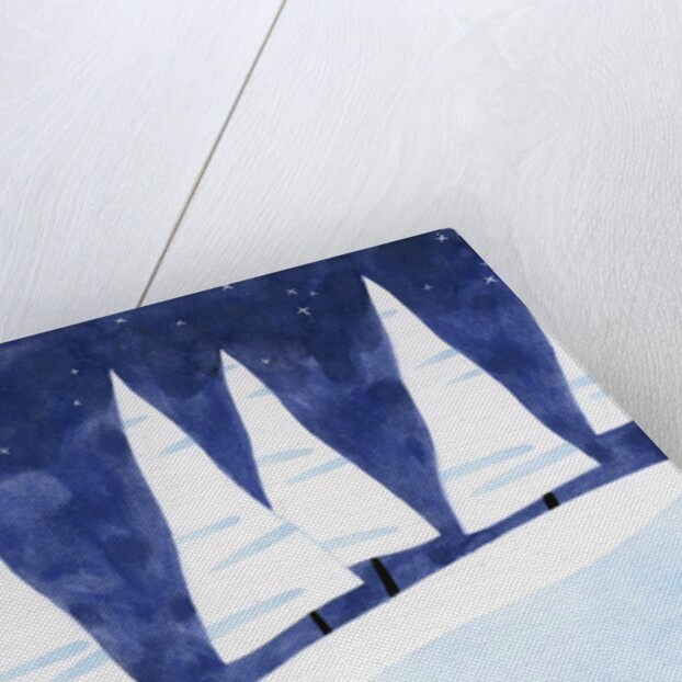 A Group of Snowy Trees by Anonymous