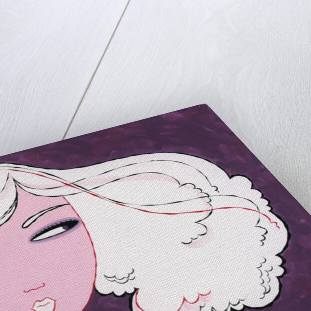 Woman with White Hair by Anonymous
