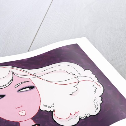 Woman with White Hair by Anonymous