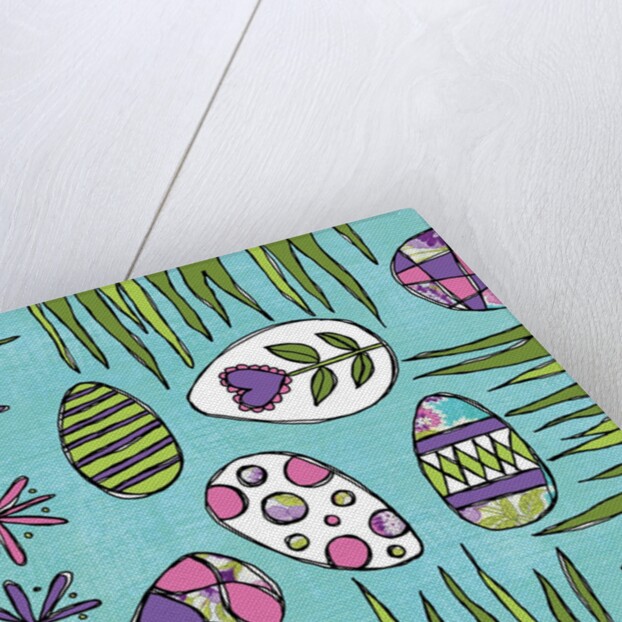 Easter eggs and grass by Anonymous