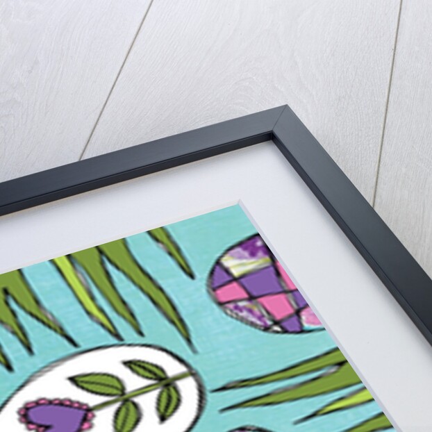 Easter eggs and grass by Anonymous