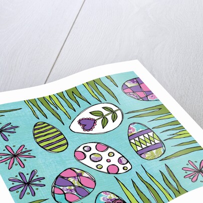 Easter eggs and grass by Anonymous