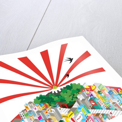 Mount Fuji and Tokyo by Anonymous