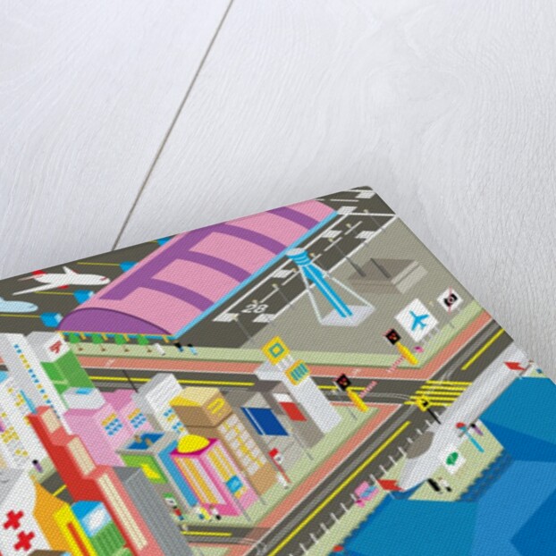 Colorful city by Anonymous