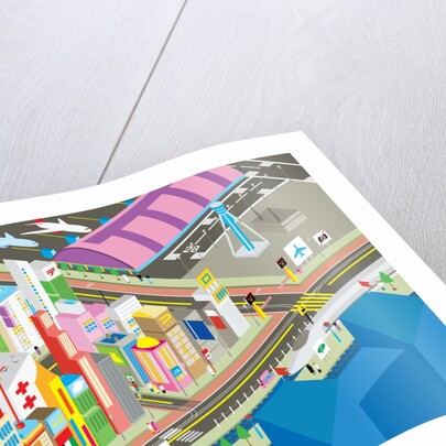 Colorful city by Anonymous