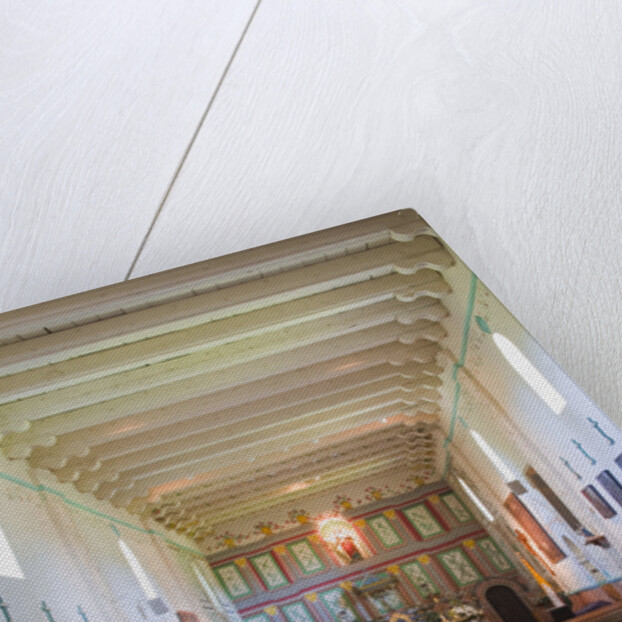 Church interior at Mission Santa Ines by Anonymous